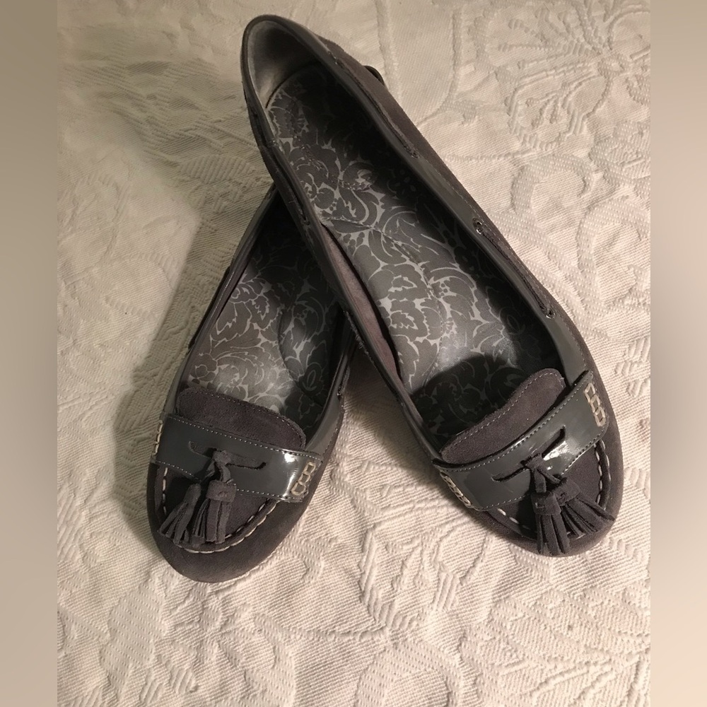 Sperry Gray Tassel Loafers